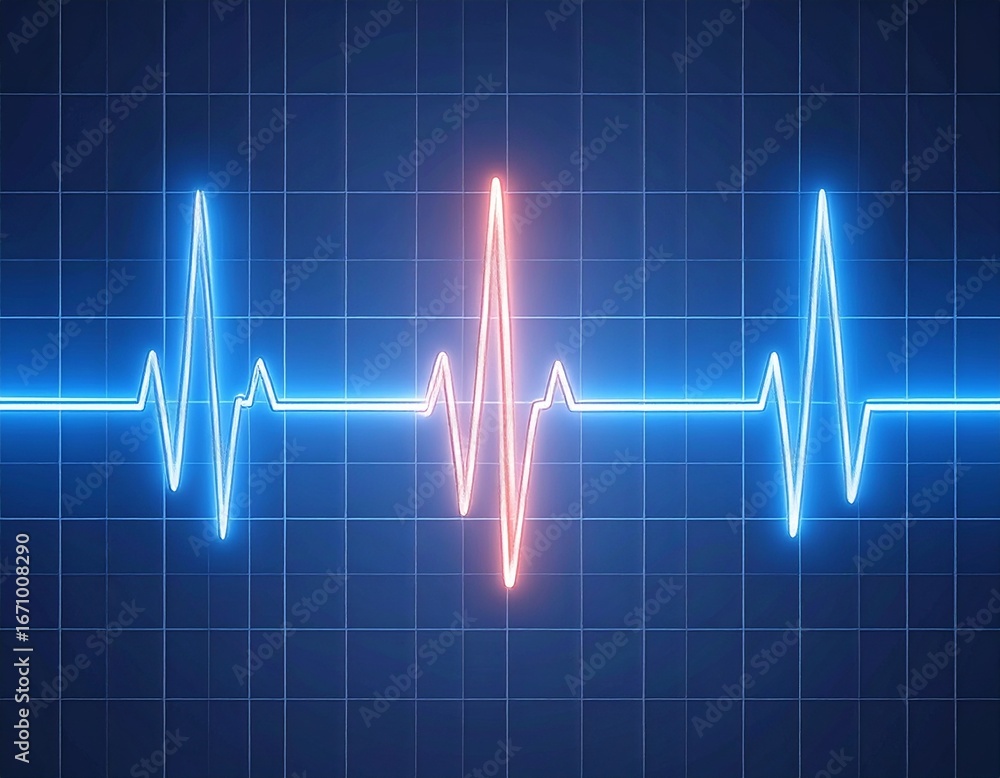 heart beat on monitor heart beat on monitor