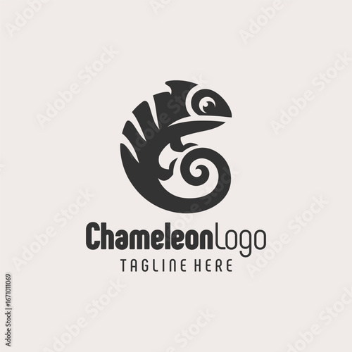 Refined Chameleon Branding Black White