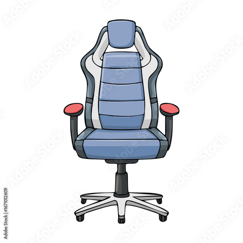 Comfortable office chair illustration
