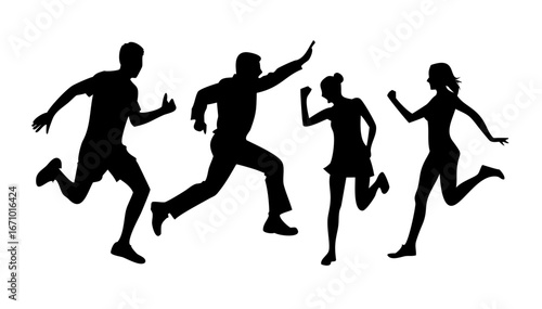 Couple dancing together in silhouette black people