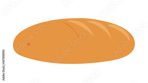 Golden brown artisan bread loaf with scoring baking food