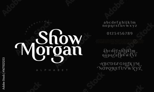 Show Morgan Alphabet Serif Display Font for Modern Branding