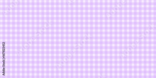 Lilac gingham checkered pattern background. Seamless soft purple plaid design, perfect for fabric, textile, scrapbooking, and cute digital projects. Soft and sweet vintage aesthetic.