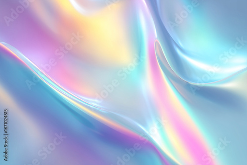 Abstract holographic pastel gradient background