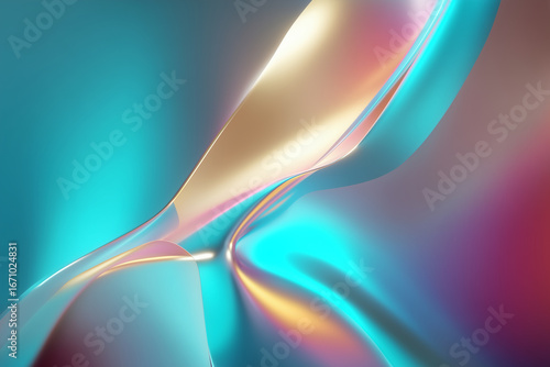 Abstract holographic pastel gradient background
