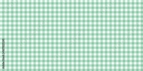 Wallpaper Mural Green gingham checkered pattern background. Seamless pastel green plaid design, perfect for fabric, textile, scrapbooking, and cute digital projects. Soft and sweet vintage aesthetic. Torontodigital.ca