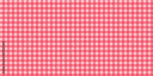 Wallpaper Mural Red gingham checkered pattern background. Seamless red plaid design, perfect for fabric, textile, scrapbooking, and cute digital projects. Soft and sweet vintage aesthetic. Torontodigital.ca
