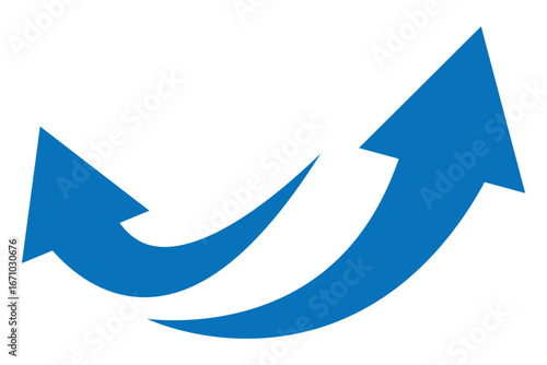 blue curve arrow icon. flat style. arrow icon for your web site design, logo, app, UI. arrow indicated the direction symbol. curved arrow sign Blue arrow curve direction vector. Curved arrow sign. 
