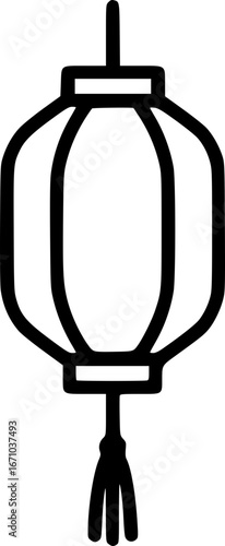 Wallpaper Mural Paper Lantern Round Icon – Asian Festival and Celebration Symbol Round Shape Torontodigital.ca