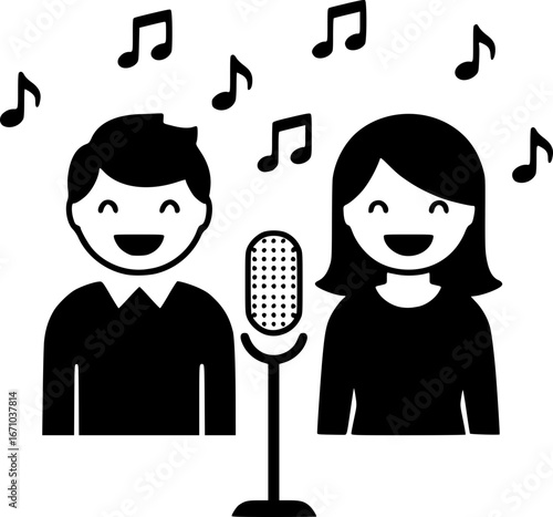 Singing Choir Icon – Music, Worship and Performance Symbol