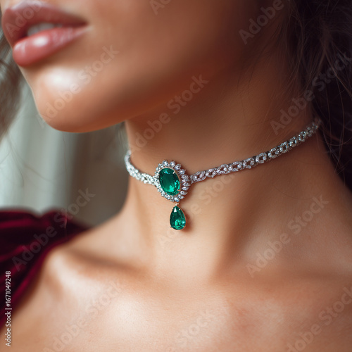 woman with necklace