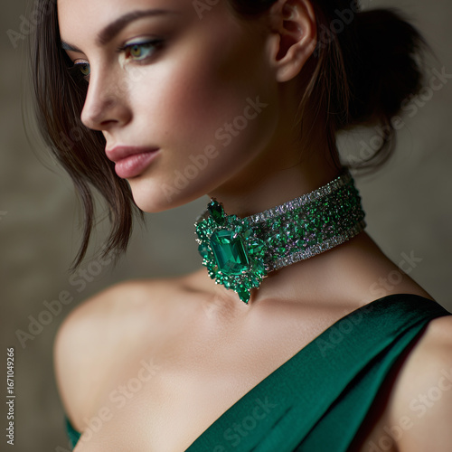 Emerald necklace 