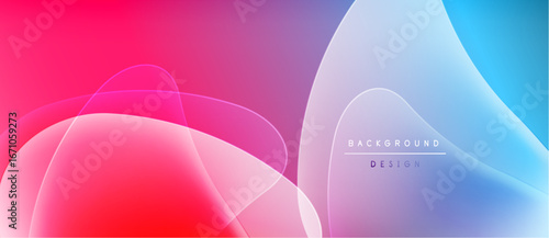 Abstract fluid shapes blend vibrant colors. Gradient transitions create dynamic visual effect. Modern design suitable backgrounds, presentations.