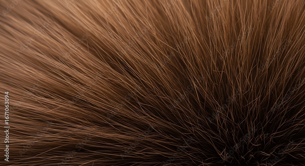 Fototapeta premium Closeup of brown fur showing texture and fine strands