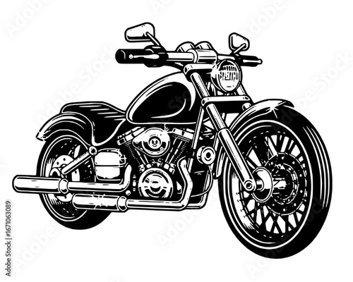 vector illustration of a motorcycle