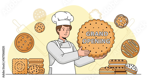 Bakery Celebrates Grand Opening With Newly Baked Cookies and Welcomes Customers