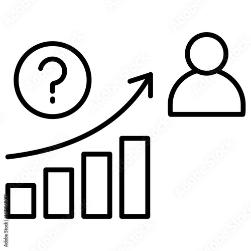 Demand Forecast Outline Icon