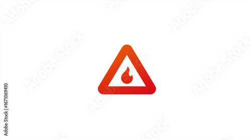 Flame Warning Triangle Symbol for Safety & Alert Themes Free Download Flame Warning Triangle Symbol for Safety & Alert Themes - GFXLoad