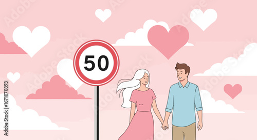 Celebrating The Milestone Of Love, A Journey Of Joy And Shared Dreams Across The Years