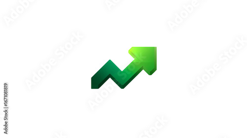 Free Download Upward Trending Arrow, Green Pixel Art, Growth Chart, Success Icon, Business Graphic - GFXLoad