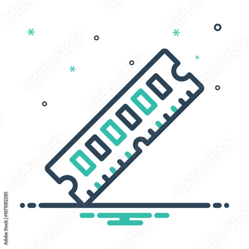 Mix icon for computer memory