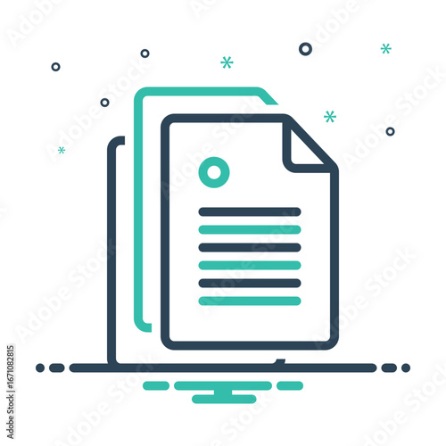 Mix icon for document