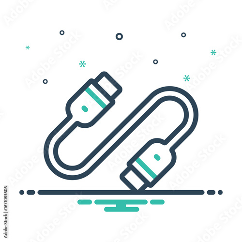 Mix icon for cable connector