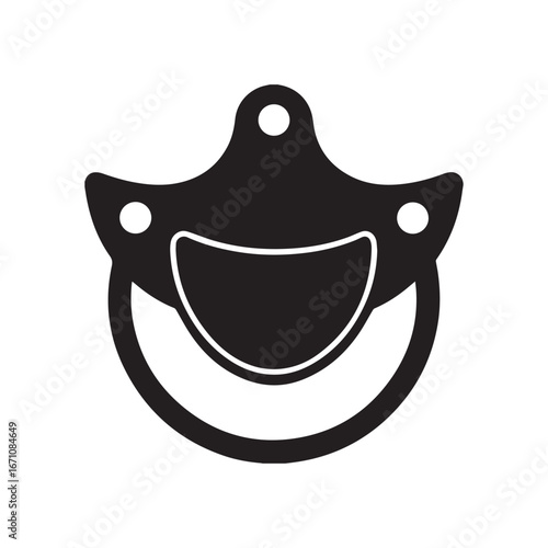 Baby Pacifier Vector Silhouette Icon
