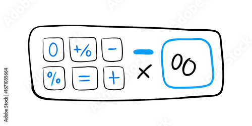 Blue math symbols and square equations arithmetic