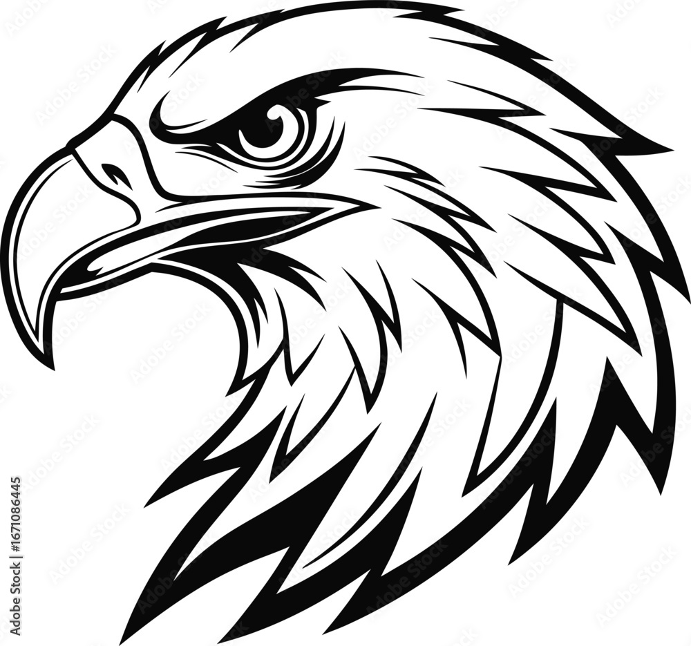 Obraz premium Eagle vector design, Eagle vector design file, Eagle head vector file