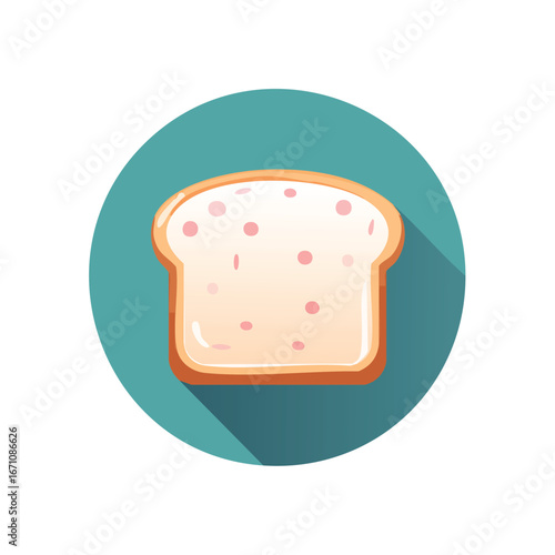 White Bread vector icon illustration with clean, modern detail and balanced composition.