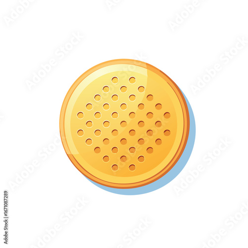 Crumpet vector icon illustration with clean, modern detail and balanced composition.