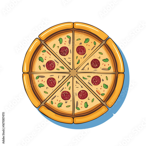 Turkish Pide vector icon illustration with clean, modern detail and balanced composition.