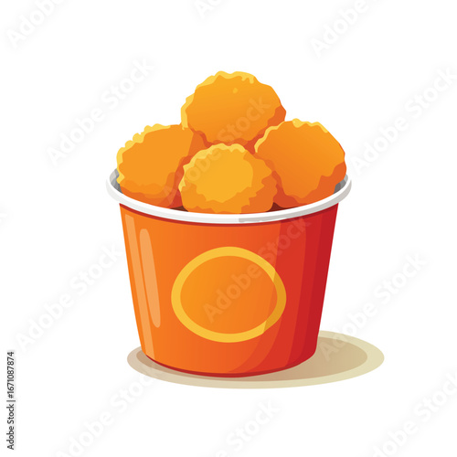 Chicken Nuggets vector icon illustration with clean, modern detail and balanced composition.