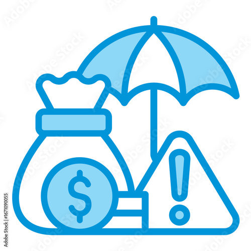 Insurance Blue Icon