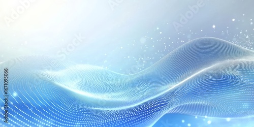 Soft sky-blue gradient complemented by a clean white backdrop.