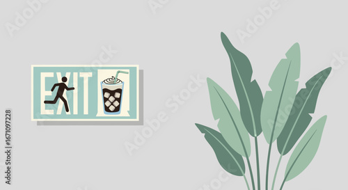 Escape The Ordinary, Sip Delight: A Conceptual Artwork Blend Of Urgency And Refreshment