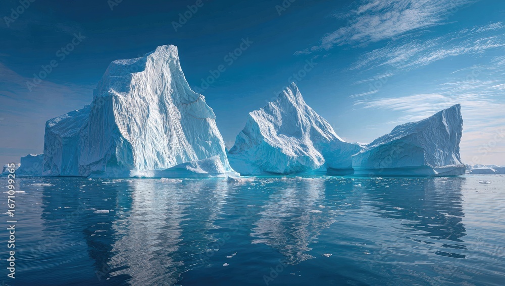 custom made wallpaper toronto digitalIcebergs in pristine arctic waters