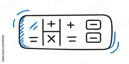 Simple Calculator With Math Symbols arithmetic addition