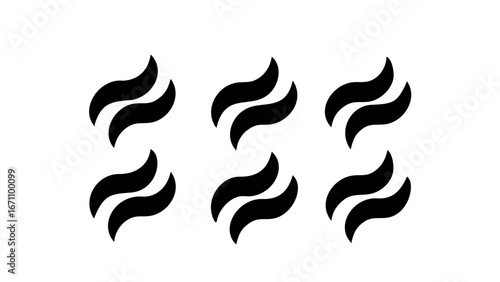 Swirling Black Smoke Wisps abstract