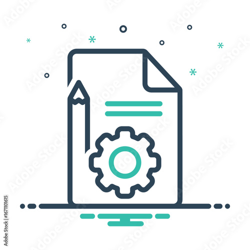 Mix icon for content management
