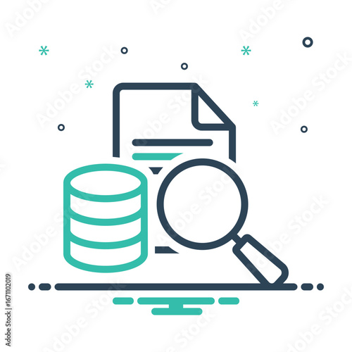 Mix icon for data retrieval