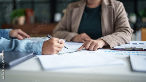 business man Auditor or internal revenue service staff checking annual financial statements company Audit  Accounting tax.