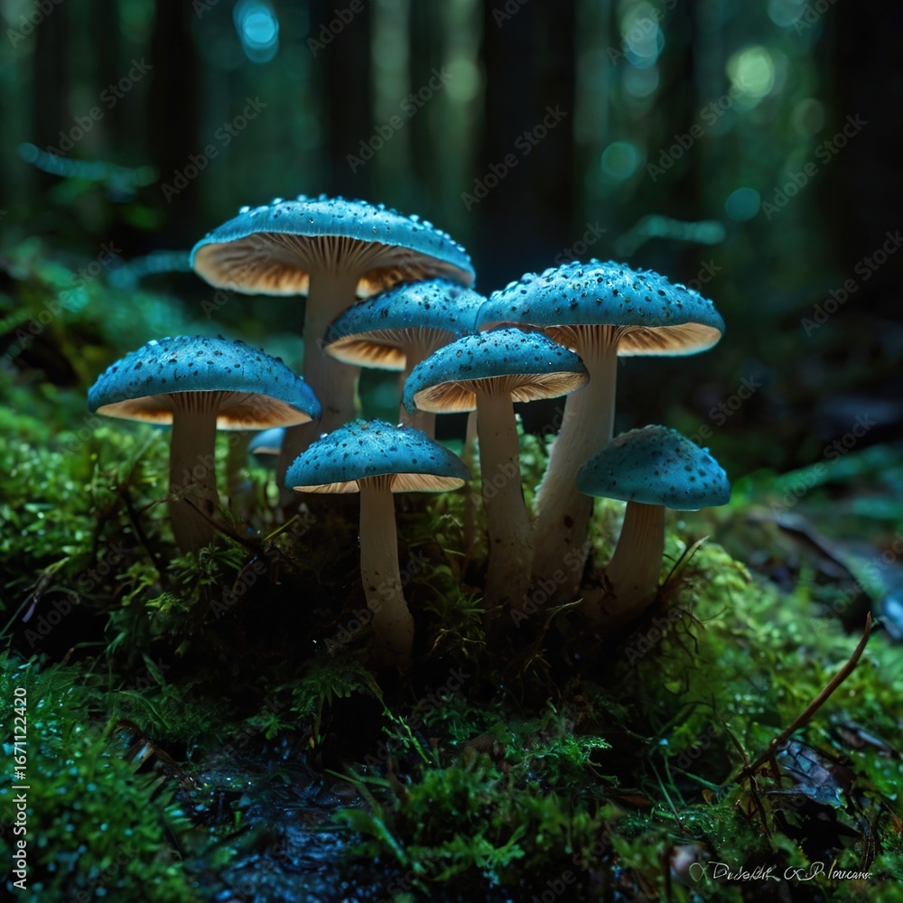 Fototapeta premium mushrooms in the forest