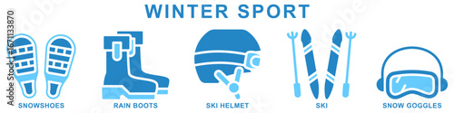 Winter sport dual tone icon set. contain snowshoes, rain boots, ski helmet, snow goggles and more. Vector for modern concept digital or print, car service, auto garage UI, UX, web and app development.