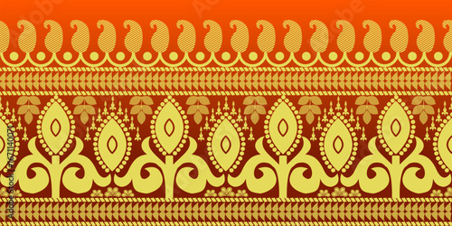 beautiful graphic saree design and this sari design is in Indian style which is for textile fashion industry and it can be used as wallpaper backdrop and website bg this style is originated in india