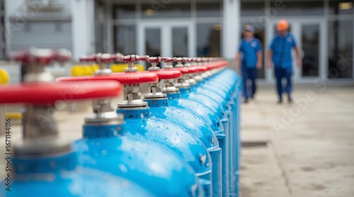 Wallpaper Mural A blue glass on a restaurant table has a single water drop on it with a red drink nearby. Torontodigital.ca