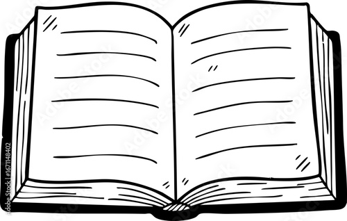 open book vector illustration