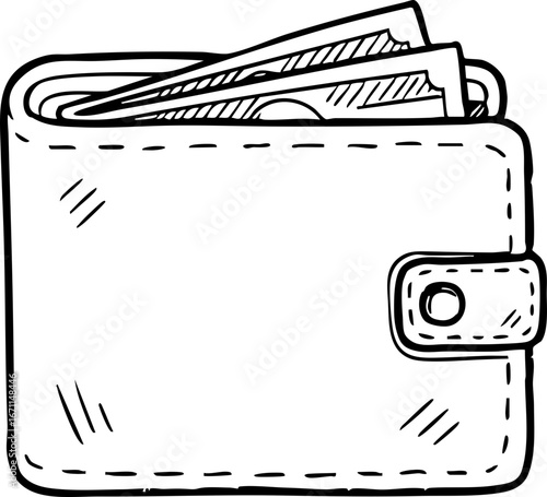 vector illustration of a wallet