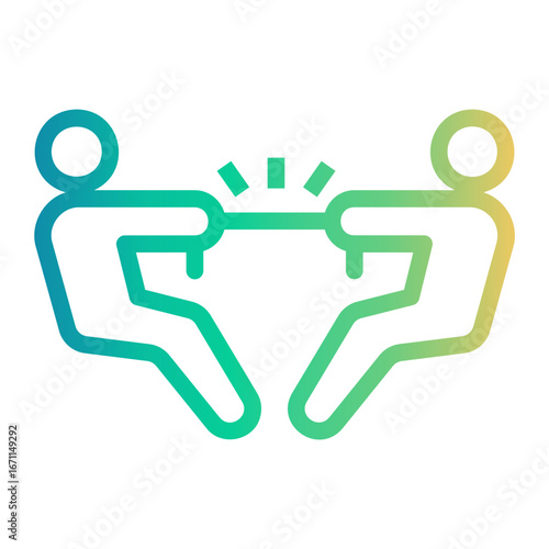 rope Line Gradient Icon